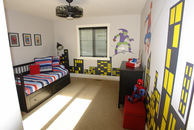 Boys Spiderman Bedroom Minimalistisch Kinderzimmer Calgary