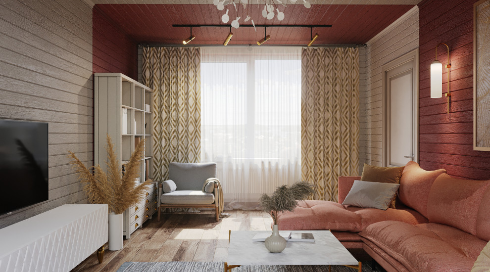 Дом, отделанный вагонкой, 55м2