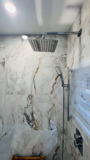 Before, during & after 3 piece washroom remdelling in Meadowvalle
