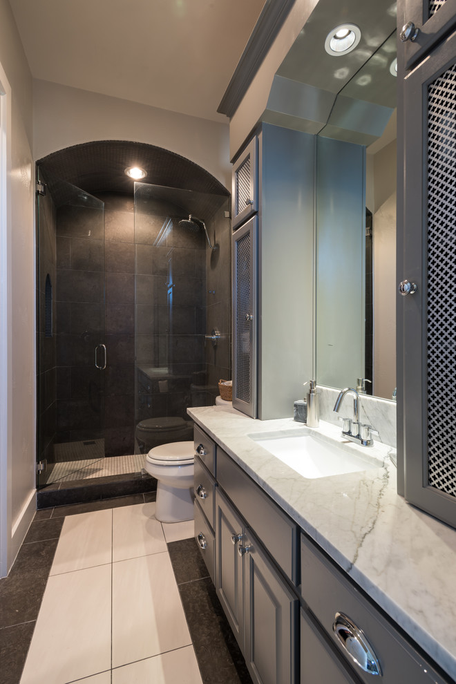 Inspiration for a transitional bathroom remodel in Austin