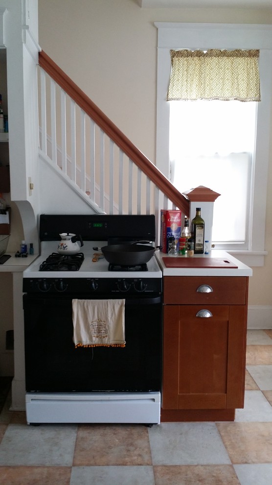 Stove up against staircase, Backsplash Ideas Needed