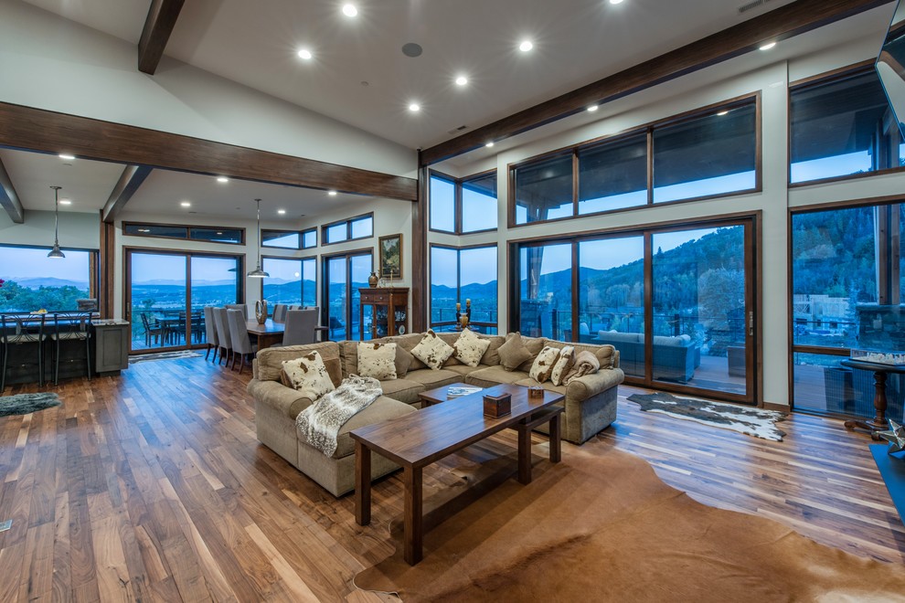 This is an example of a modern living room in Salt Lake City.