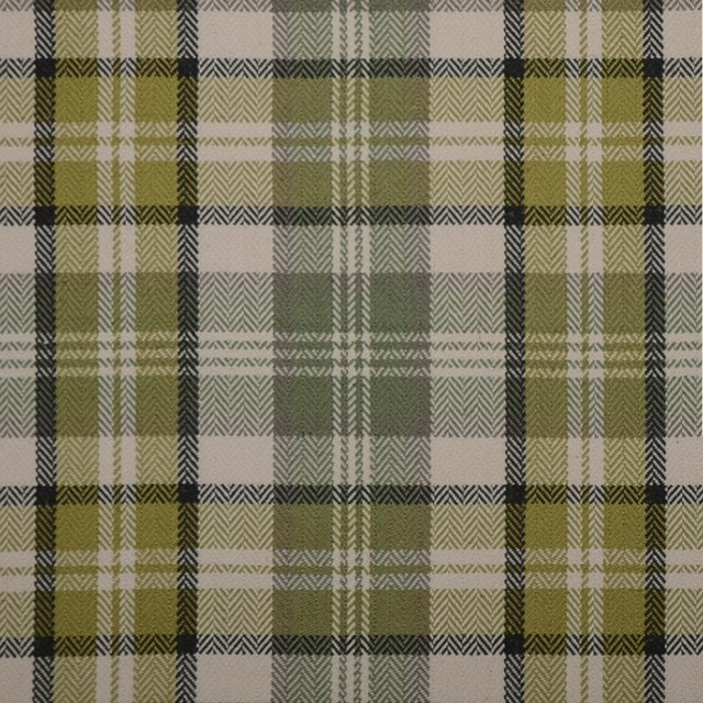 Green Apple Green Plaid Woven Upholstery Fabric Farmhouse