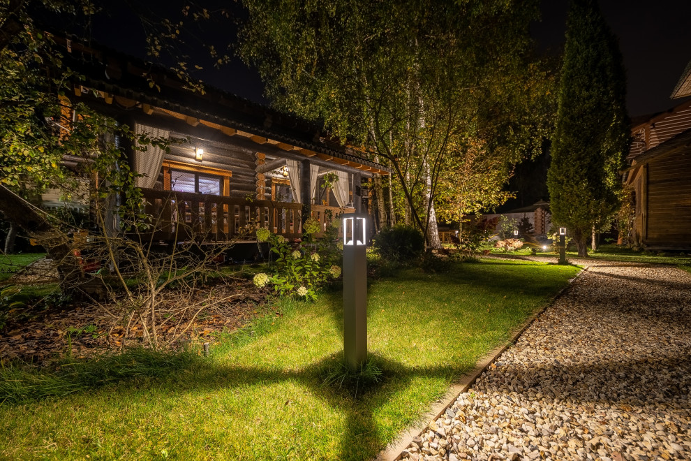 Ландшафтное освещение участка по Киевскому ш.