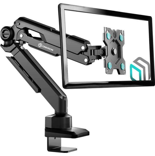 ONKRON Double Monitor Arm Desk Mount For 13 - 32 Inch Screen, Gas - View #5