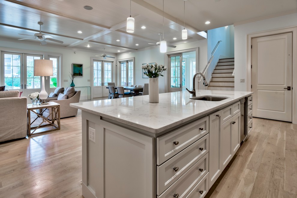 Inspiration for a transitional kitchen remodel in Miami