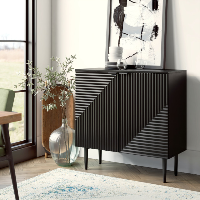 Burkart 2-Door Accent Cabinet - Midcentury - Accent Chests And Cabinets ...