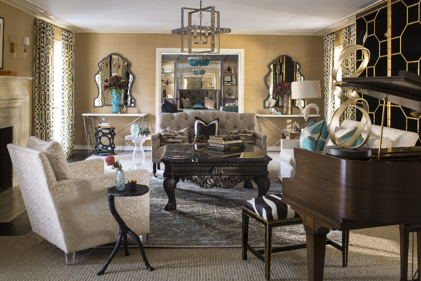 Home design - transitional home design idea in Dallas