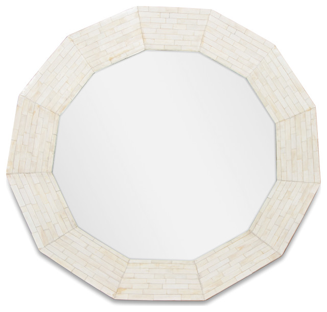 Ares Bone Mirror - Transitional - Wall Mirrors - by Regina Andrew | Houzz