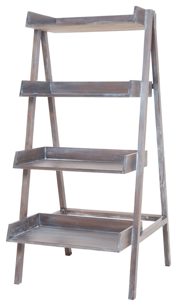 Steps Grey Wash Stack Ladder