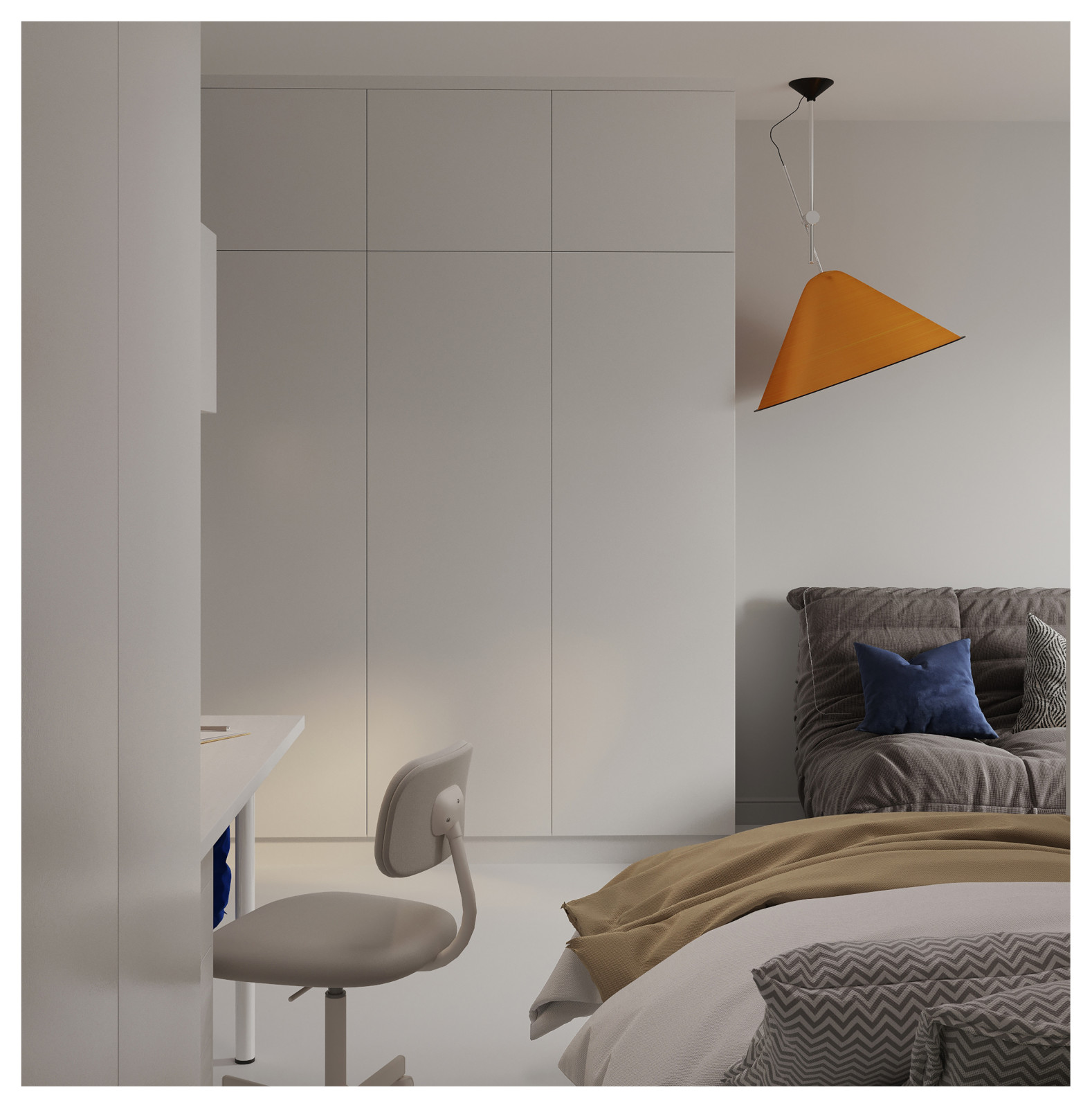 Светлая квартира в панельном доме для молодой девушки