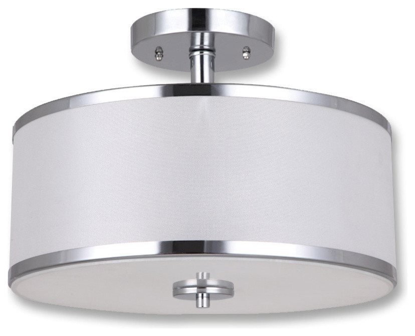 Portland Collection Two Lights Semi Flushmount Fixture Lights Semi Flushmount Fixture