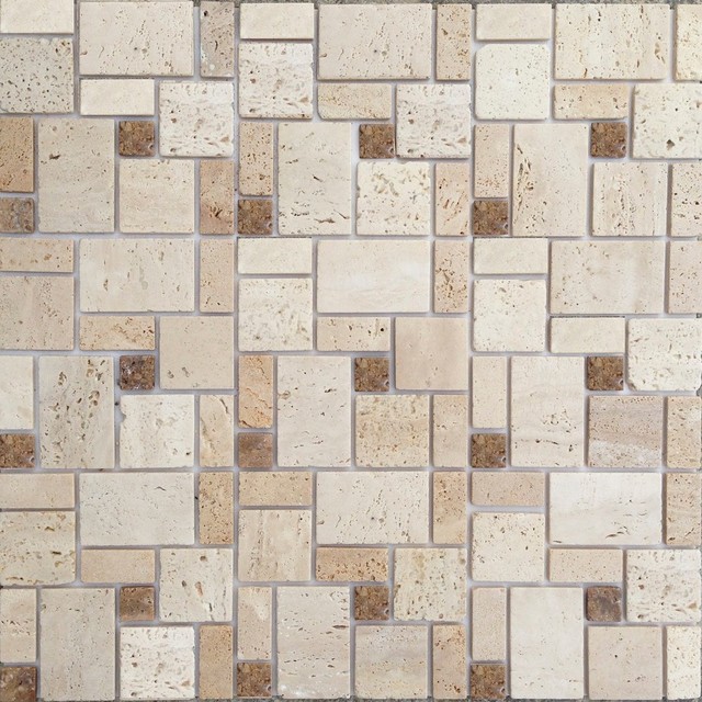 12 X12 Instant Mosaic L And Stick Natural Stone Wall Tile Set