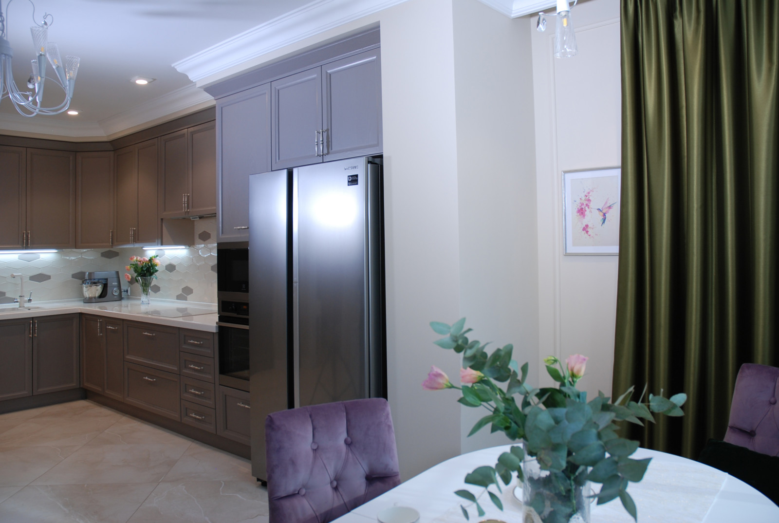 Проект 4-х комнатной квартиры в нежных тонах