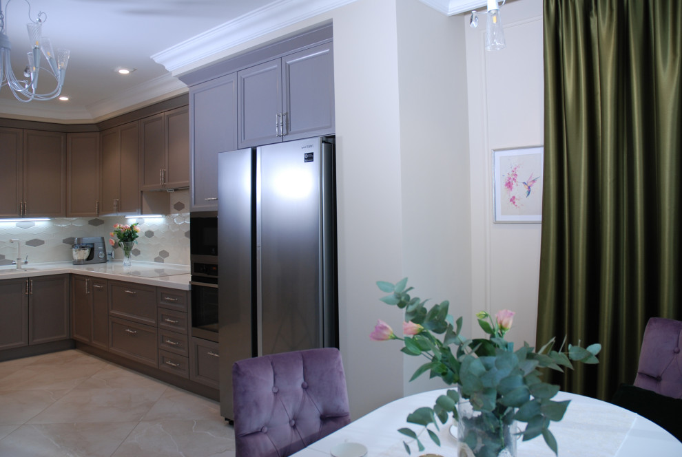 Проект 4-х комнатной квартиры в нежных тонах