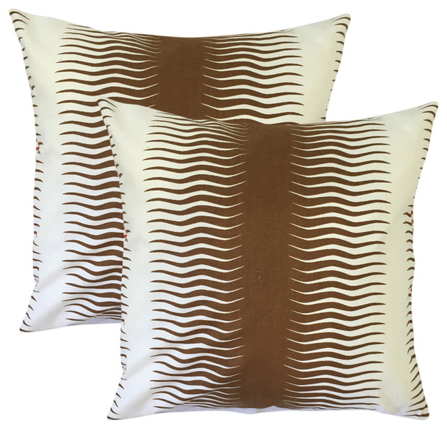 Rashard Geometric Throw Pillows Set Of 2 Contemporary