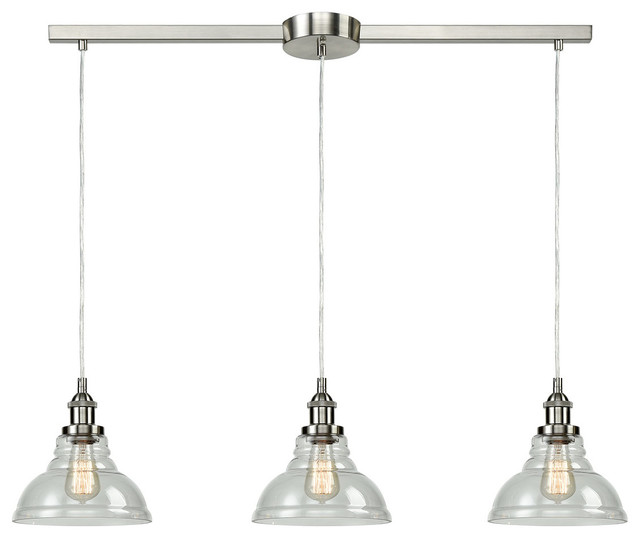 brushed nickel pendant lighting for kitchen island