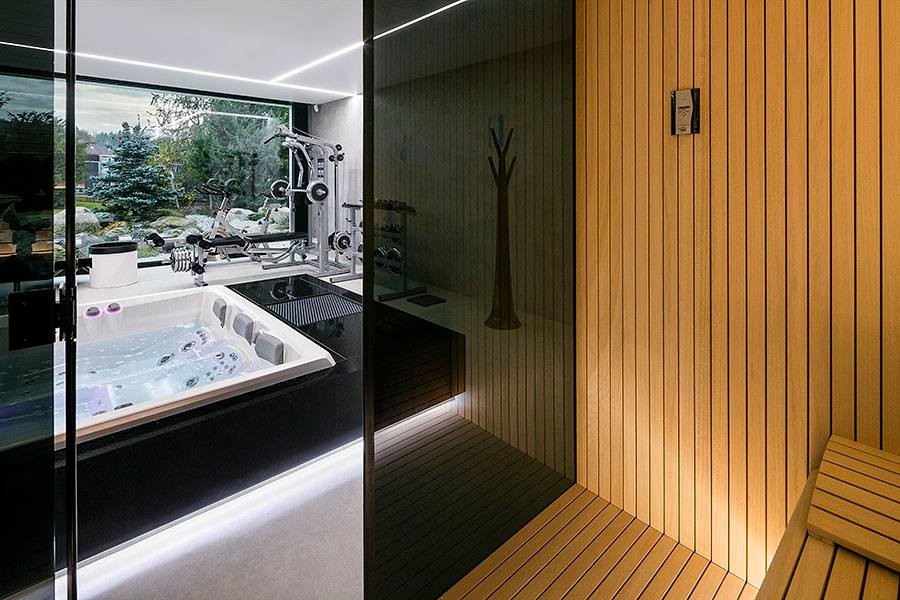 Фитнес зона дома.