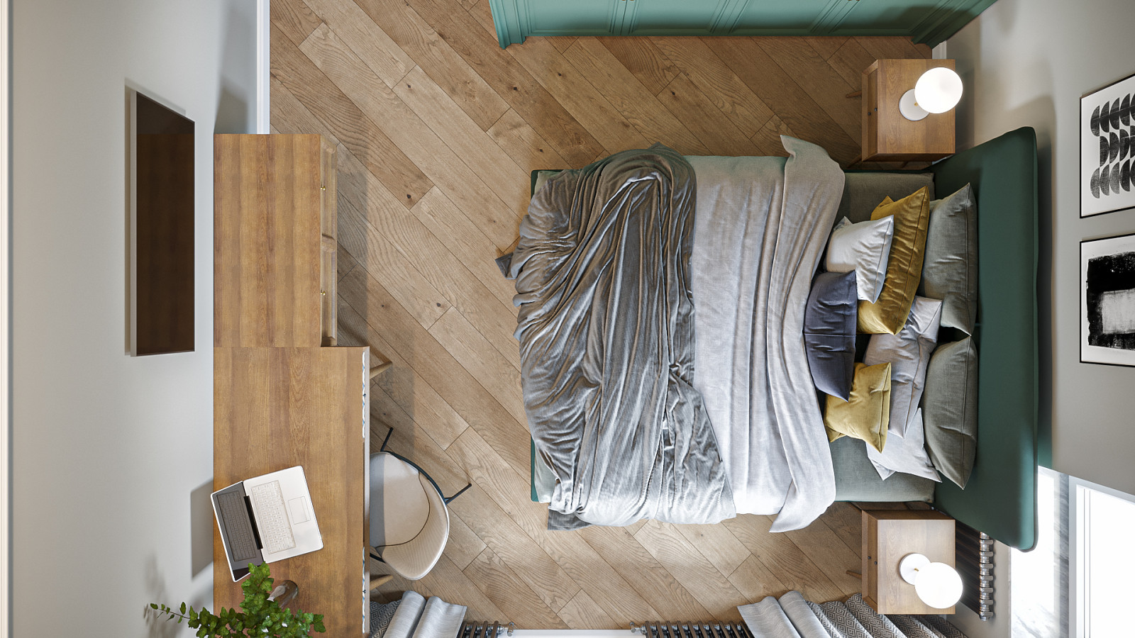 Дом  с яркими акцентами 120м