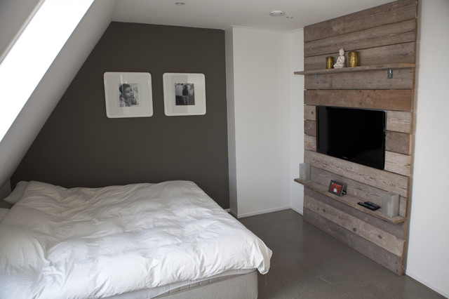 Concrete vs wood eclectic-bedroom Eclectic Bedroom Amsterdam Eclectic Bedroom Amsterdam Concrete vs wood eclectic-bedroom