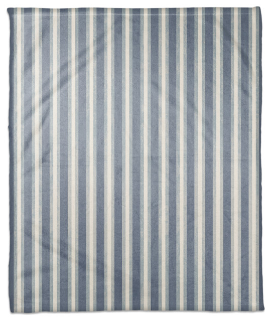 Nautical Stripes Blue 50x60 Throw Blanket