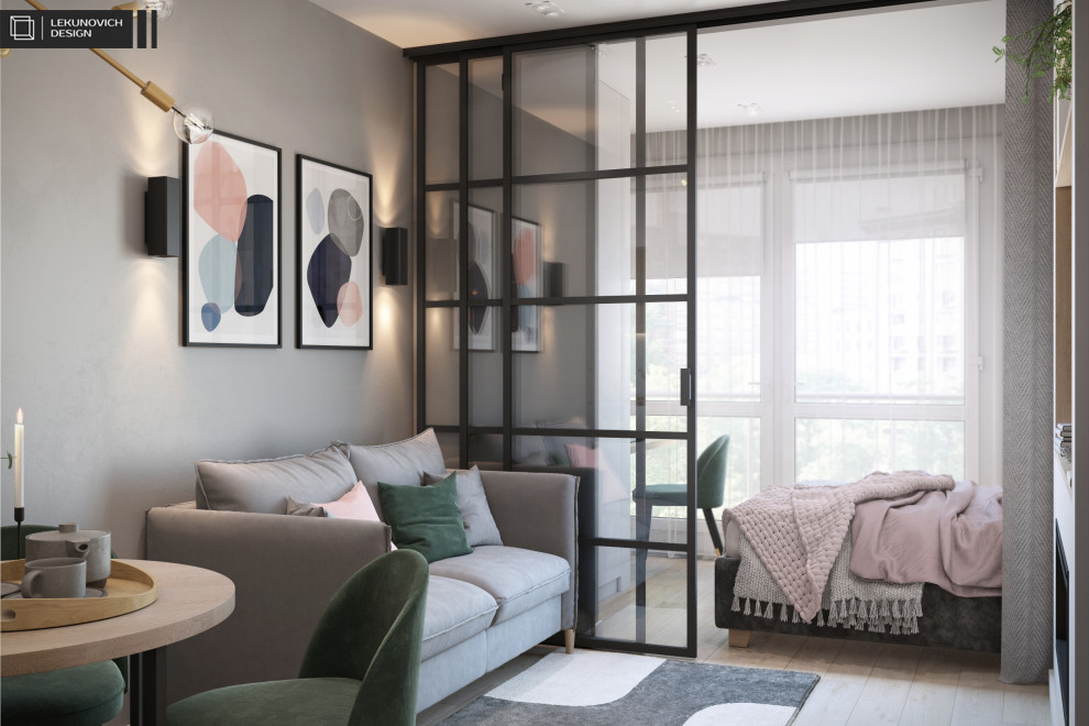 Дизайн проект в ЖК "Минск Мир" г. Минск - 44 м2