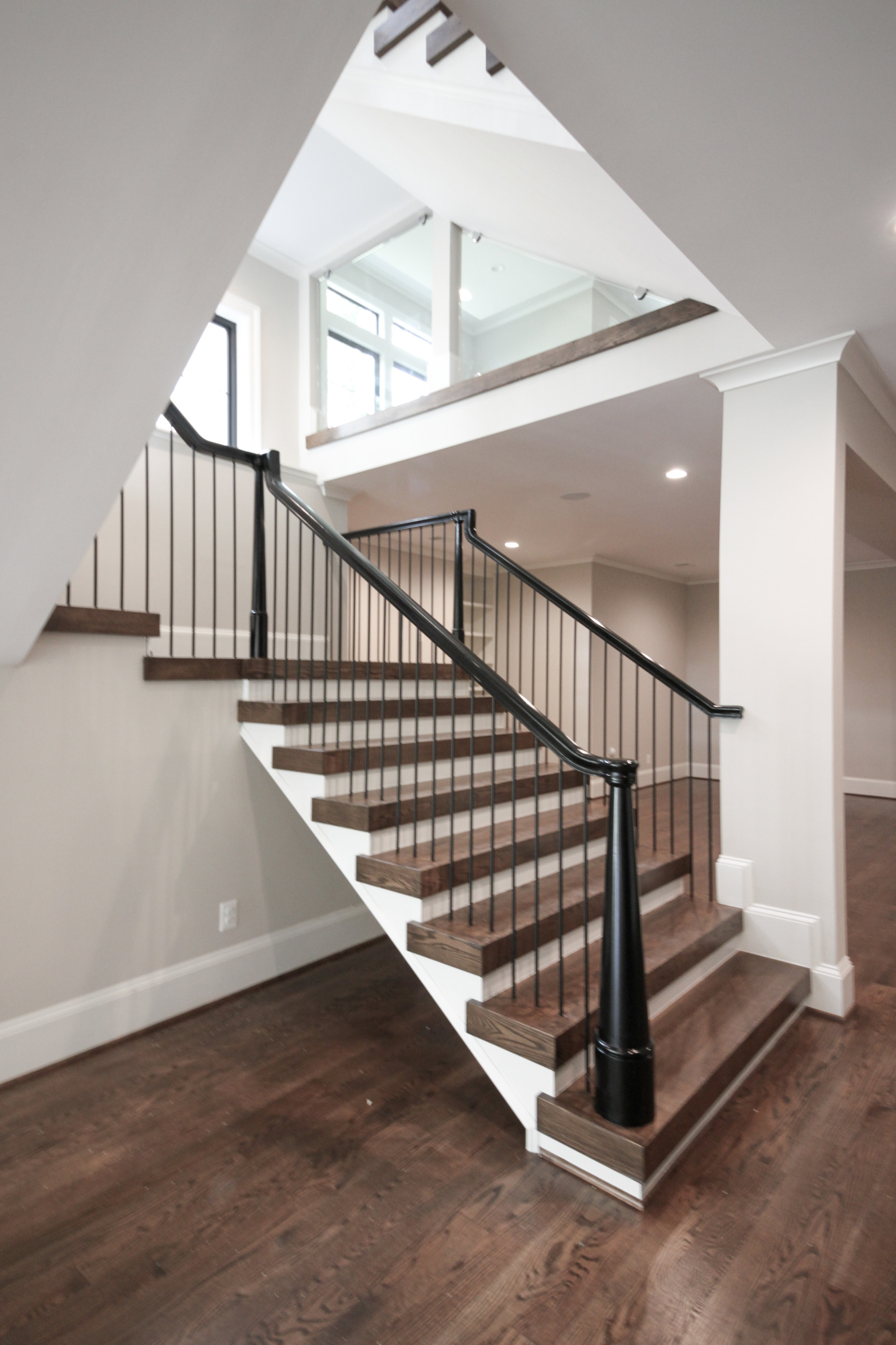 89_Eclectic and Edguy Staircase in French Contemporary Residence, McLean VA 2210