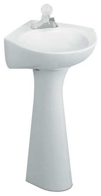 American Standard 0611 100 020 Cornice Pedestal Lavatory White