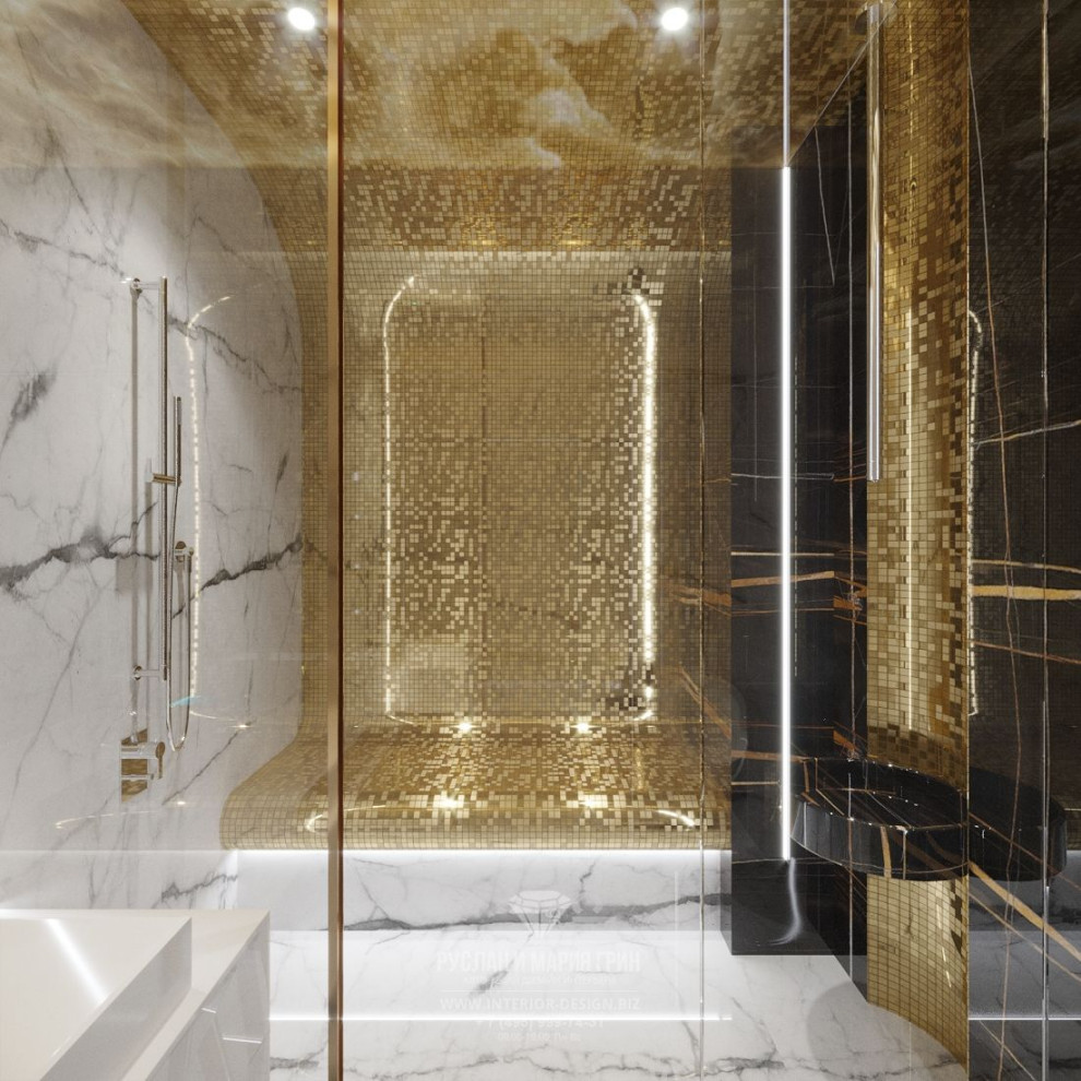 Дизайн элитной двухуровневой квартиры