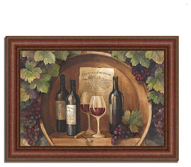 At The Winery By Albena Hristova Framed Painting Print Ready To Hang Traditional Prints And Posters By Tangletown Fine Art