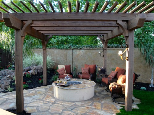 Outdoor Fire Pit Designs Under Pergola - OUTDOOR FIRE PITS, FIREPLACES &  GRILLS