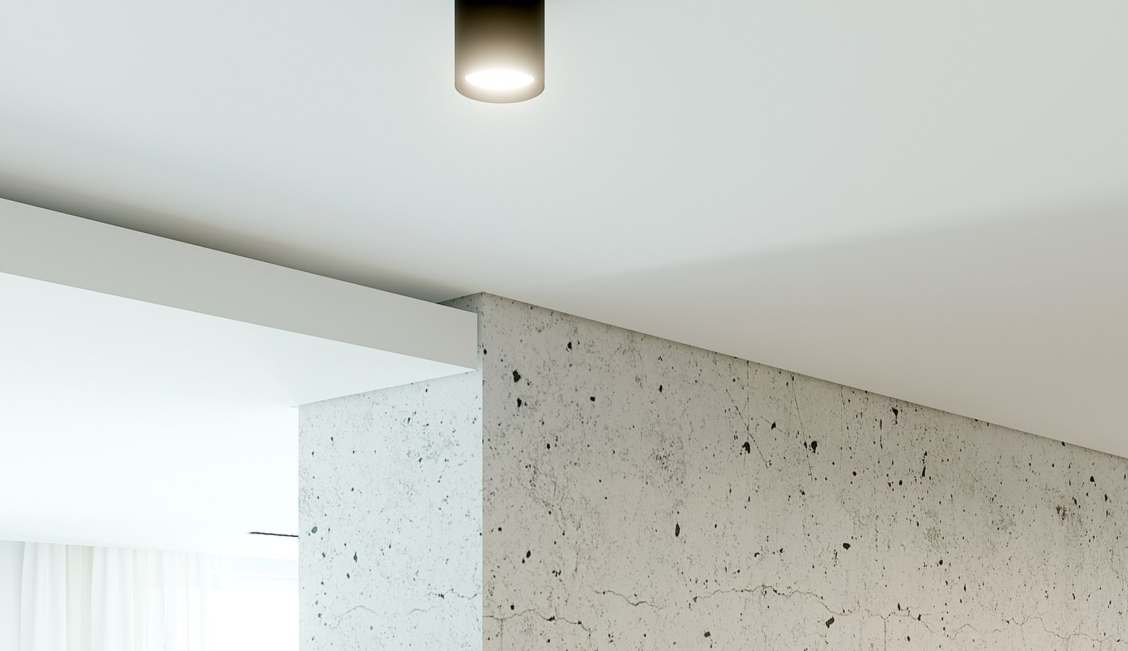 Теневой зазор, натяжной потолок