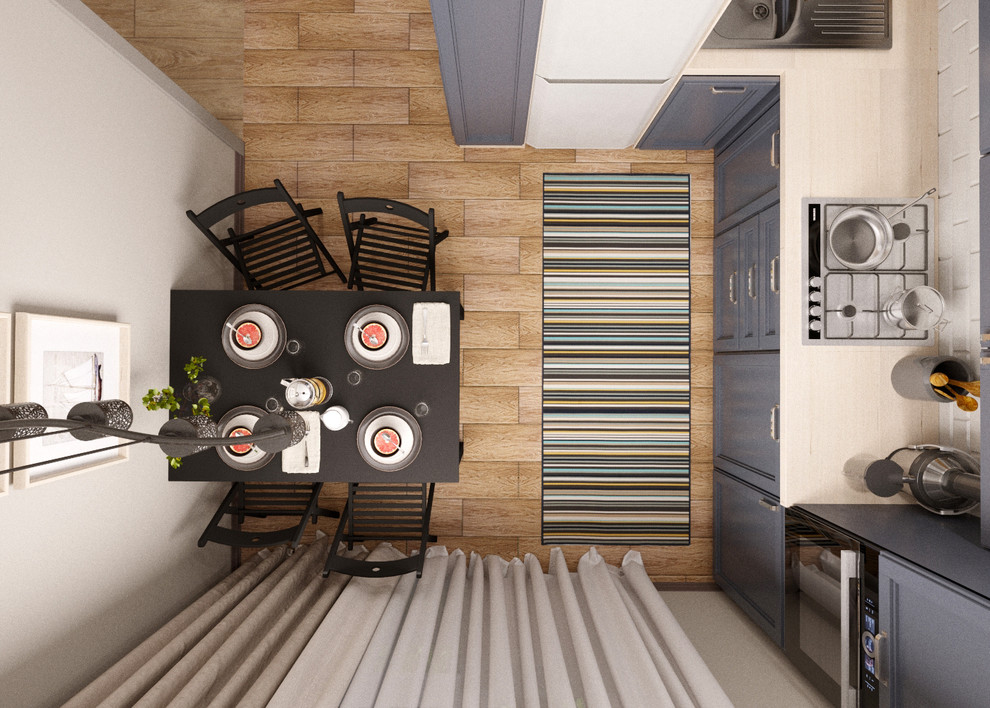 Яркое решение однокомнатной квартиры