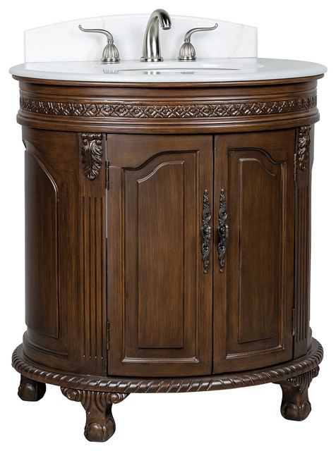 32" Versailles Small Colonial Bathroom Vanity ...