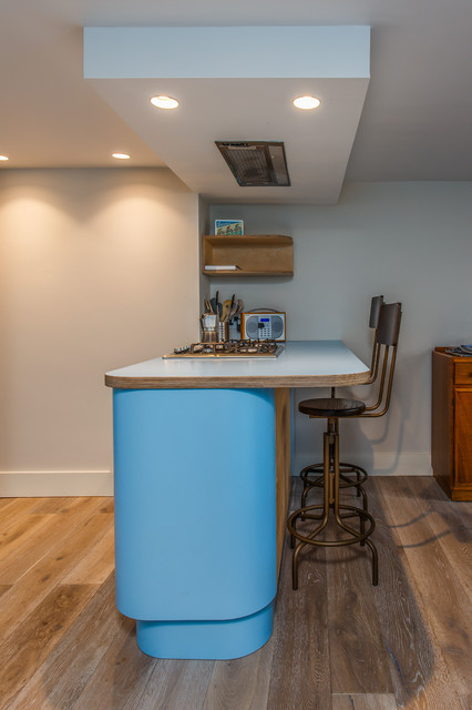 retro blue kitchen eclectic-kitchen