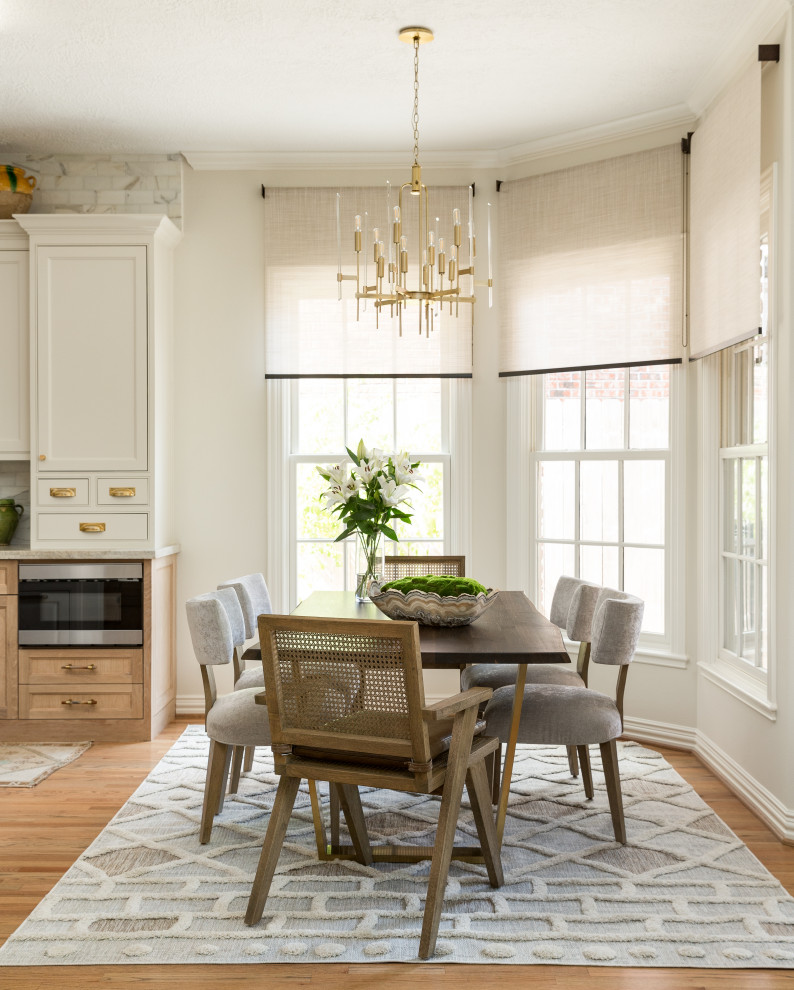 Elegant dining room photo in Houston