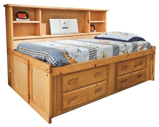 Harley S Big Bookcase Captain S Bed Transitional Kids Beds