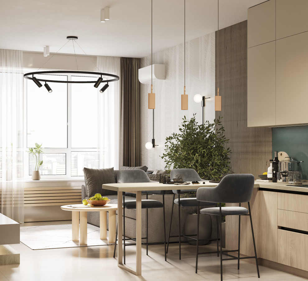 Дизайн-проект 1-комнатной квартиры Мегаполис-Парк