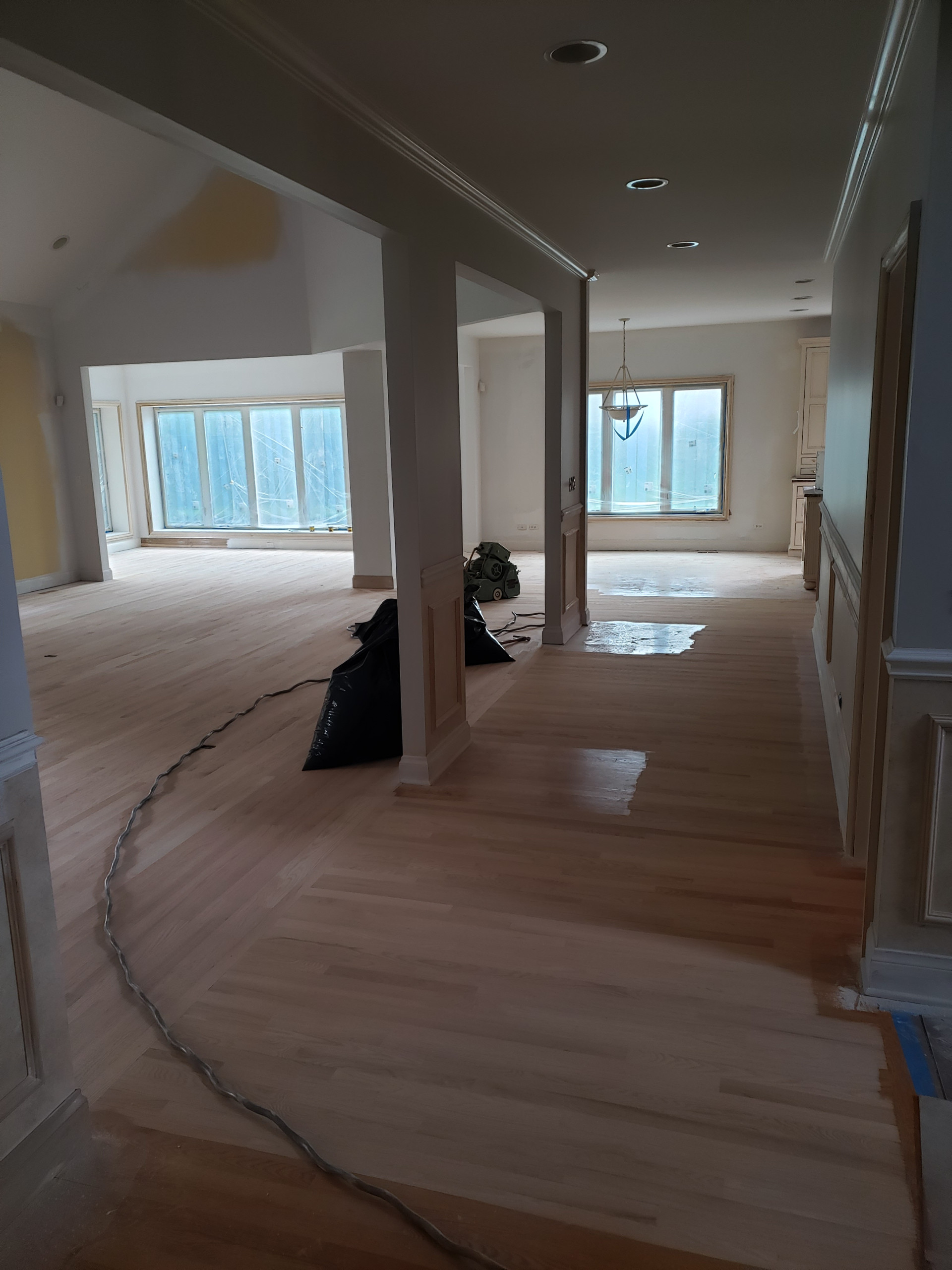 Arlington Heights,  2and 1/4 red oak , Jacobean stain , matte polyurethane finis
