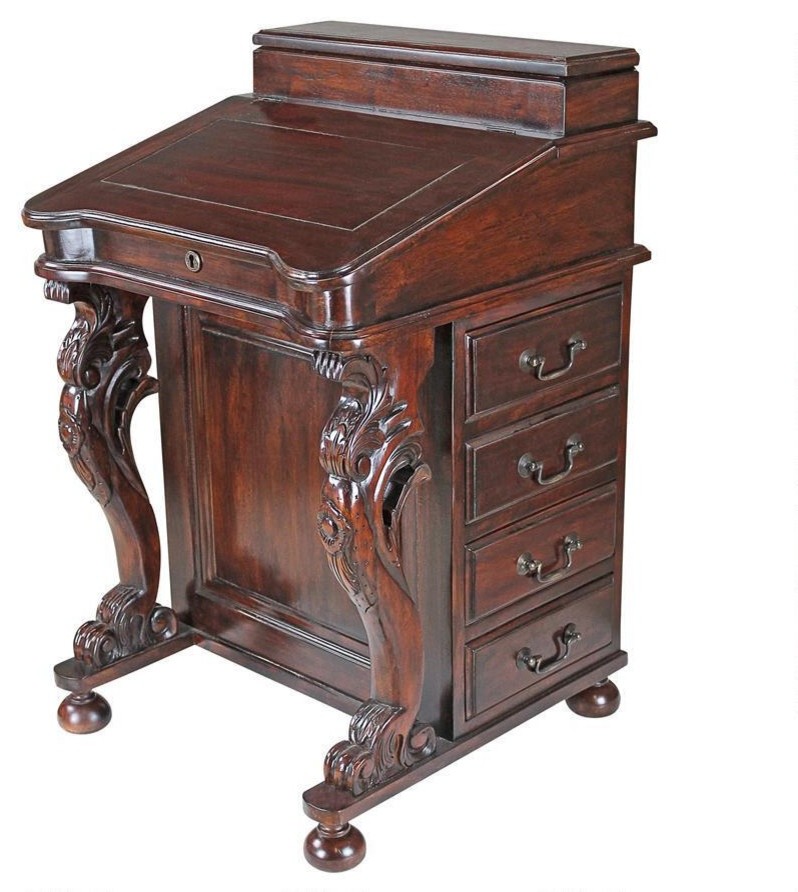 Captains Davenport Desk Victorian Desks And Hutches by