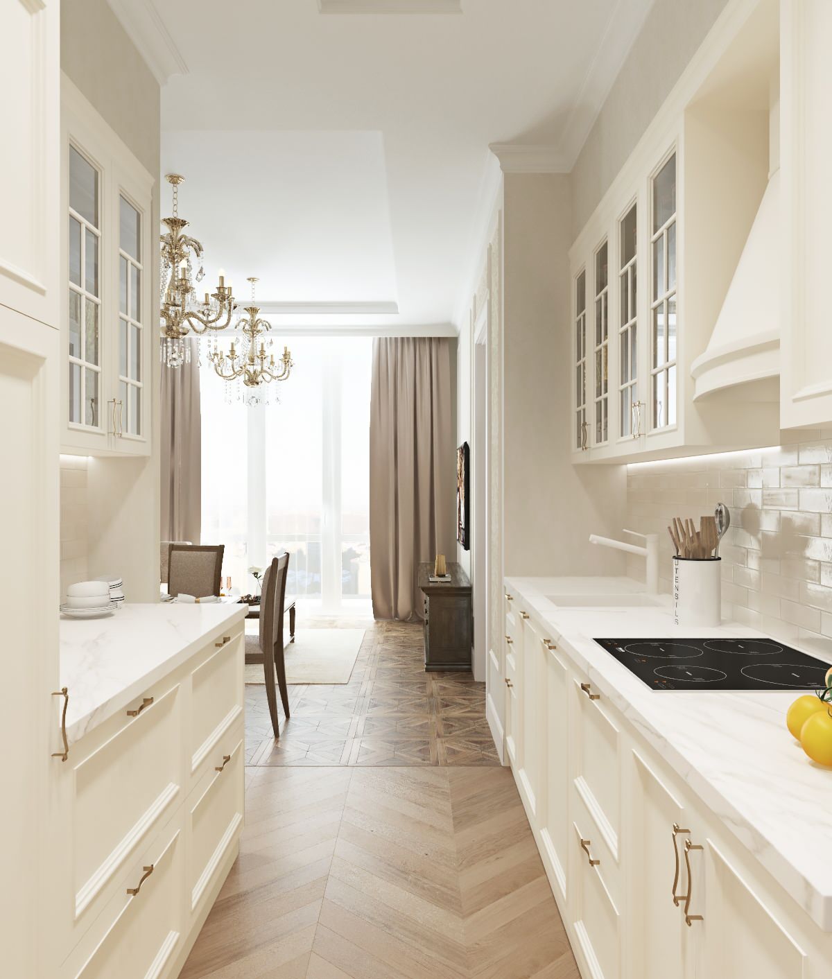 Белая кухня