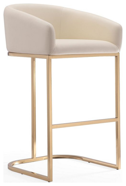 Manhattan Comfort Louvre Barstool In, Jules Cantilever Counter Stool