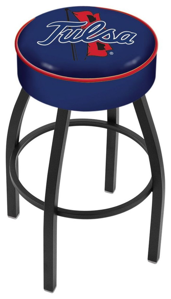 Holland L8B1 Tulsa 30" Swivel Bar Stool Black Contemporary Bar
