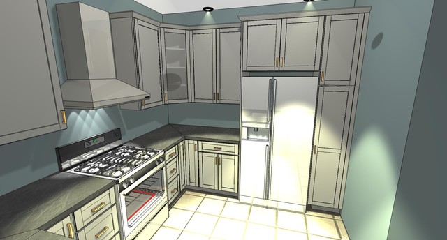 Kitchen - Chicago transitional-rendering
