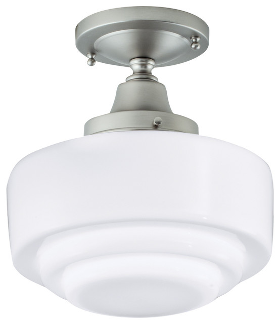 Schoolhouse Flush Mount Transitional Flushmount Ceiling Lighting