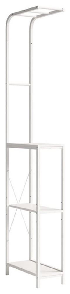 Sauder North Avenue Engineered Wood Linen/Laundry Stand in White