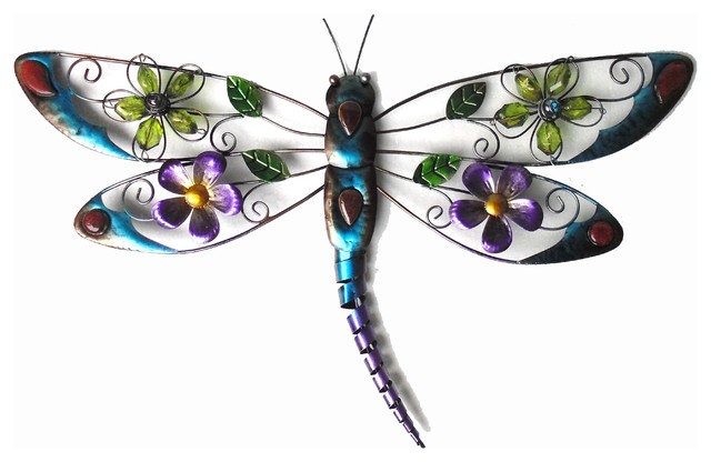 22 X2 X15 Dragonfly Wall Decor Traditional Outdoor Wall Art