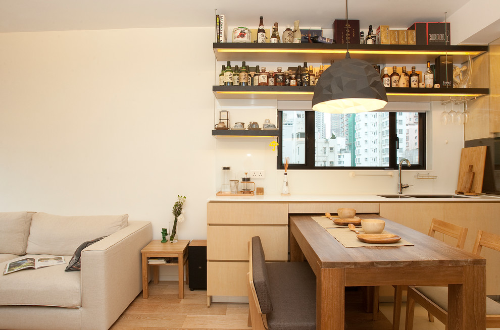 Inspiration for a modern home design remodel in Hong Kong