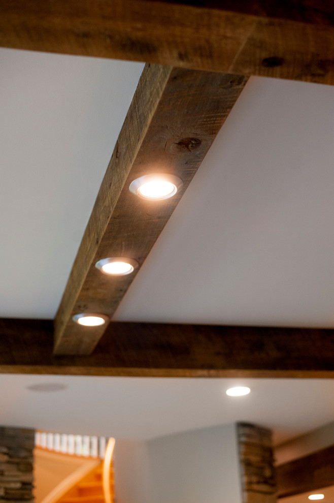 Basement - rustic basement idea in Cincinnati