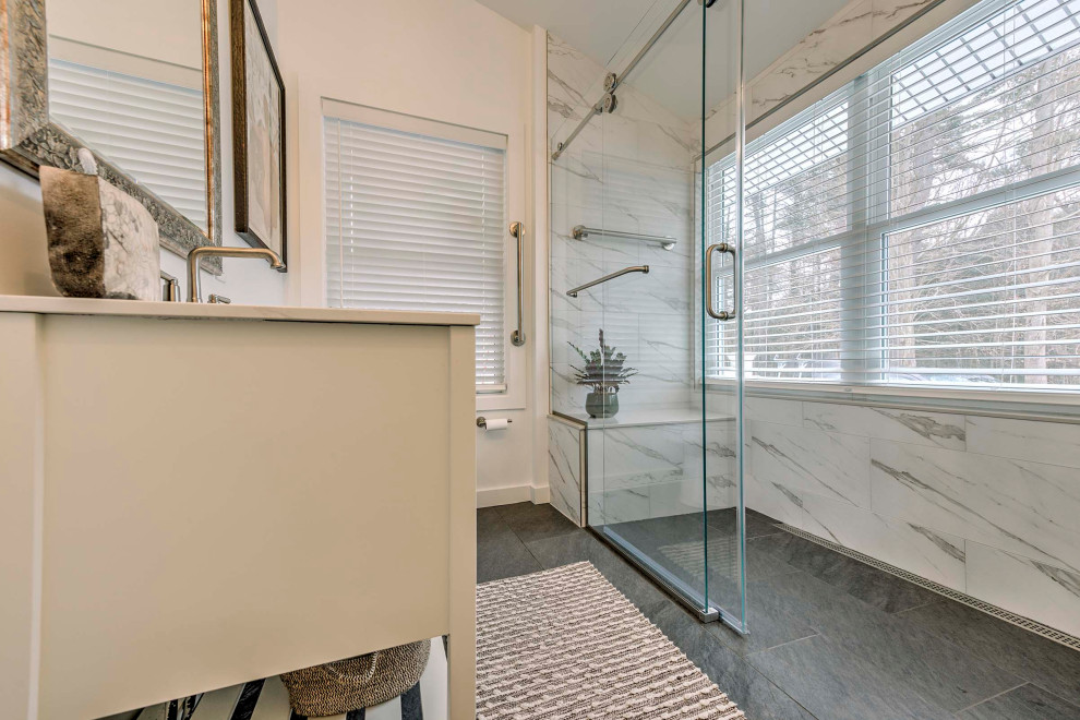 White Bathroom Remodel